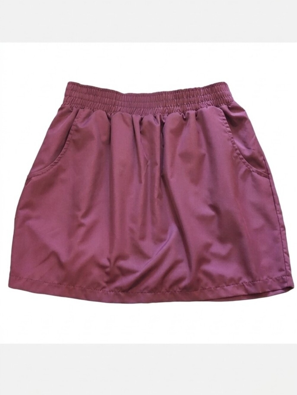 American Apparel Sporty Skirt Burgundy Mini A-Line Active Pull On Large
